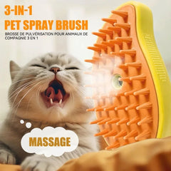 Cat Steamy Brush 3 in 1 Grooming Steam Brush Electric Sprayer