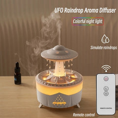 UFO Raindrop Remote Control Aroma Diffuser Electric Ultrasonic Air Humidifier