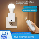Wireless Remote Control E27 Smart Timer Switch Lamp Holder