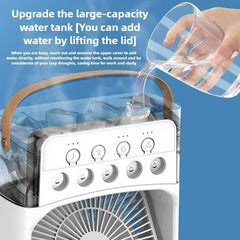 3 in 1 Household Air Cooler Portable Small Fan with Humidifier
