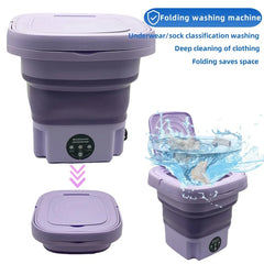 8L Portable Folding Washing Machine Bucket