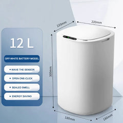 Household intelligent induction trash can induction with lid electric