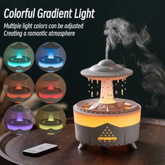 UFO Raindrop Remote Control Aroma Diffuser Electric Ultrasonic Air Humidifier