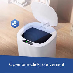 Household intelligent induction trash can induction with lid electric