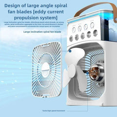 3 in 1 Household Air Cooler Portable Small Fan with Humidifier