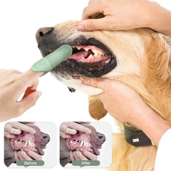 Dog Toothbrush, 360° Cleaning Finger Toothbrush