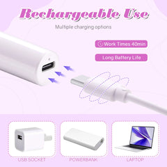 Mini Portable Nail Lamp Rechargeable Mini Handheld UV LED Lamp For Nails Gel Drying Cordless Nail Dryer Lamp Mini Flashlight Pen