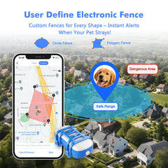‌4G Dog Cat GPS Tracker for Pets - Waterproof Smart Locator with App