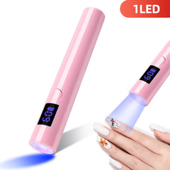 Mini Portable Nail Lamp Rechargeable Mini Handheld UV LED Lamp For Nails Gel Drying Cordless Nail Dryer Lamp Mini Flashlight Pen
