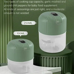 Mini Electric Garlic Masher Wireless Portable Food Processor