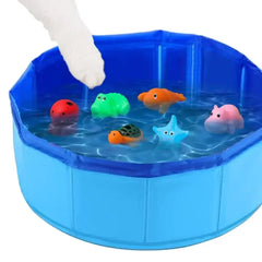 Foldable Cat Pool Toy Play Water Bath Tub for Dogs and Cats