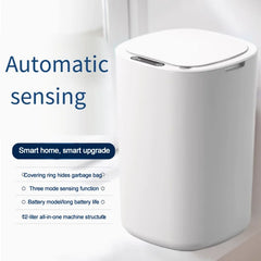 Household intelligent induction trash can induction with lid electric