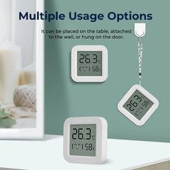 New Indoor Temperature Humidity Sensor Mini LCD Digital Display with Bluetooth Cozylife APP Remote Control Home Room Thermometer
