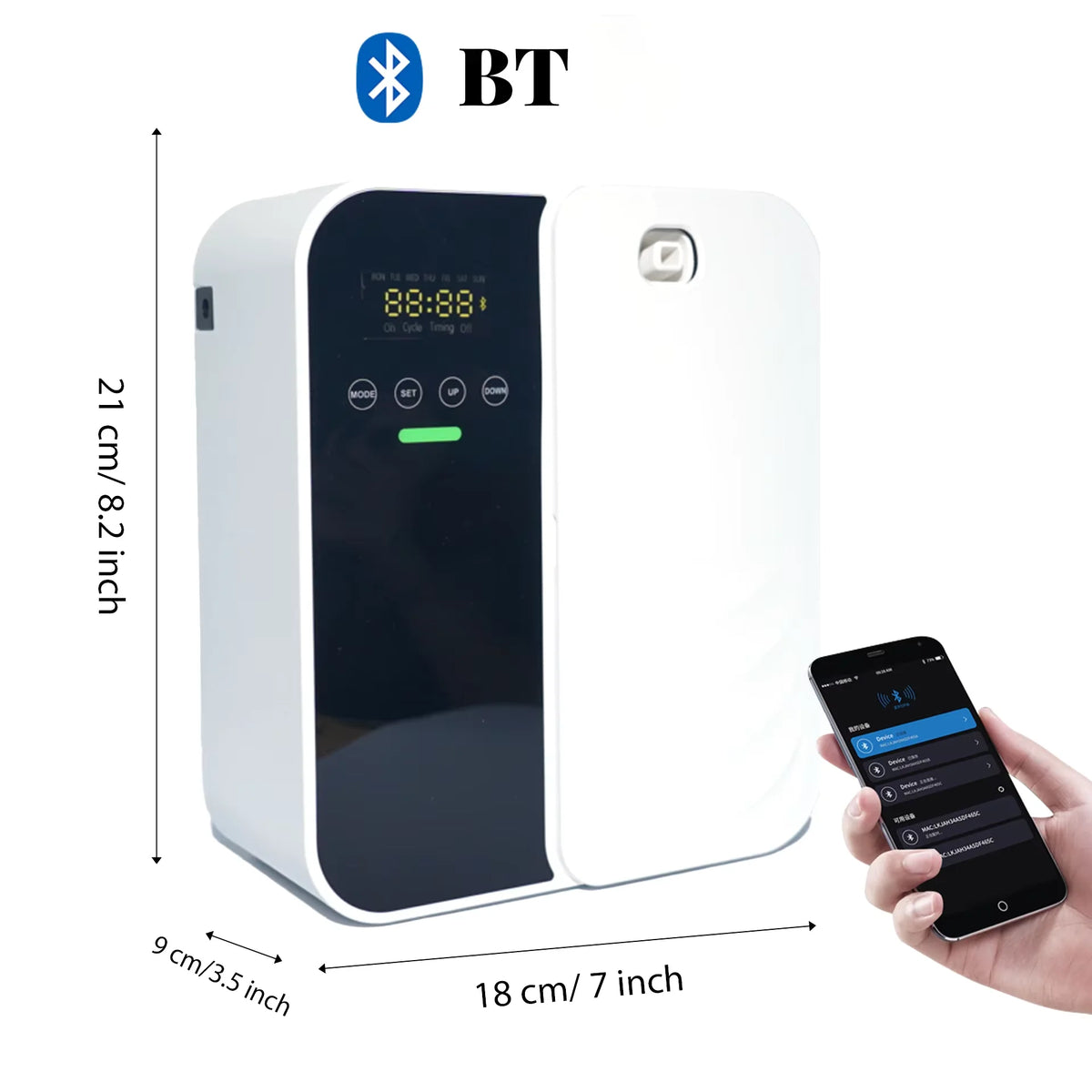 Hotel Aroma Diffuser Machine Wall Mounted Room Fragrance Diffuser Bluetooth
