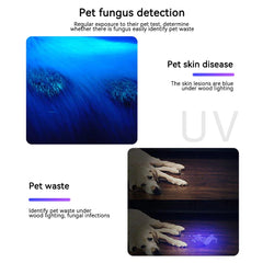 Wood Lamp Pet Fungus Detection Waterproof Flashlight