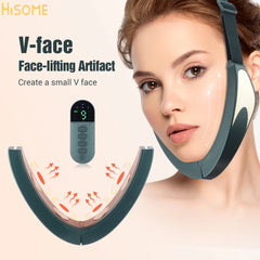 Electric V-face Lifting 6 Mode 9 Levels Heating Vibrating Facial Slimming Massager