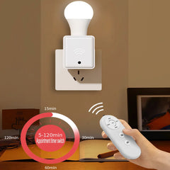 Wireless Remote Control E27 Smart Timer Switch Lamp Holder